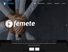 Tablet Screenshot of femete.com.es